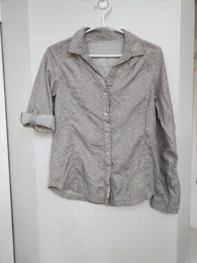 Merrell opti wick long sleeve button down top